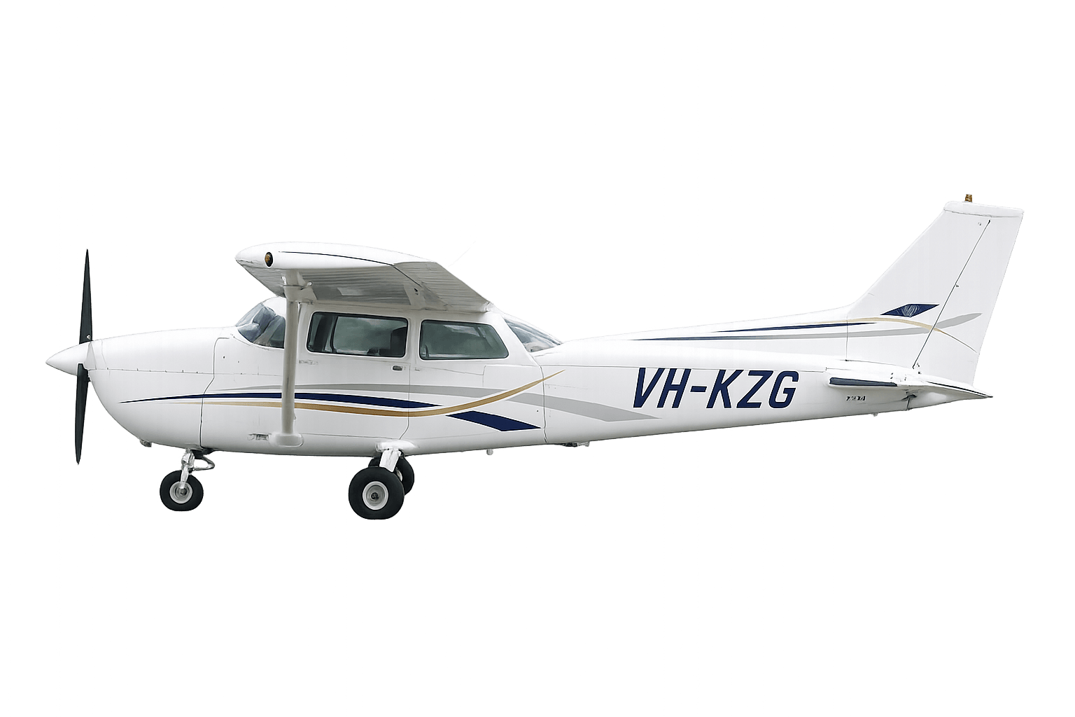 Cessna 172N — side profile view